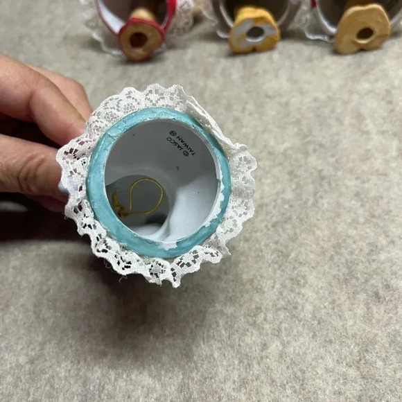 JASCO Caring Critters CHIMERS Porcelain Bell Vintage Christmas Ornament Lot of 4 - Picture 4 of 13